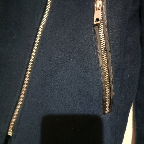 Bershka blue coat used, size M
