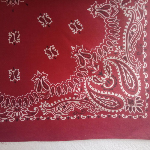Wamcraft Red Cotton Bandana RN 14193 like new, made in USA