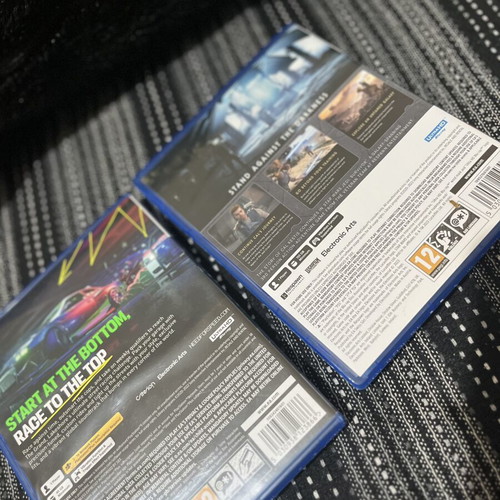PlayStation 5 games Jedi Survivor unused and NFS used a few times