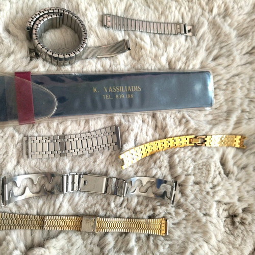 Watch straps used for spare parts