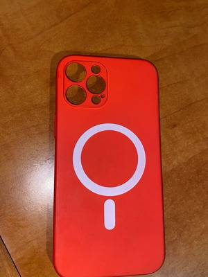 iPhone Pro red case used with imperfections