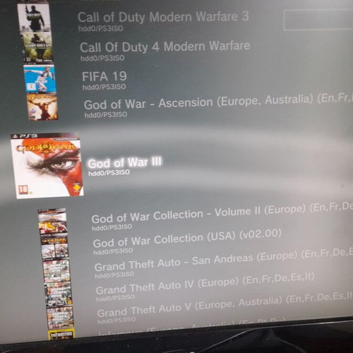 PlayStation 3 Slim 500GB HDD with many games and arcade emulators, like new