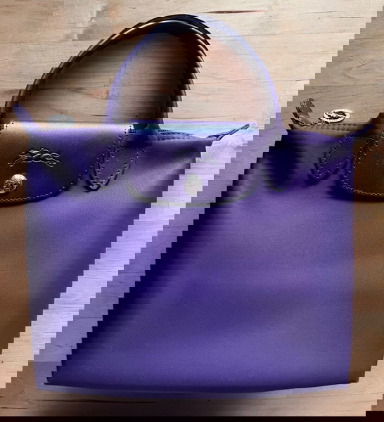 Τσάντα χειρός μωβ Longchamp Top Handle M Le Pliage