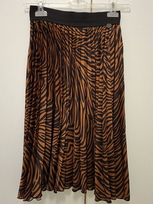 BSB skirt satin new, size XS, black and brown