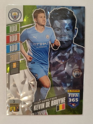 Κάρτα Panini Fifa 365 Adrenalyn XL 2022 Kevin De Bruyne Top Master μεταχειρισμένη