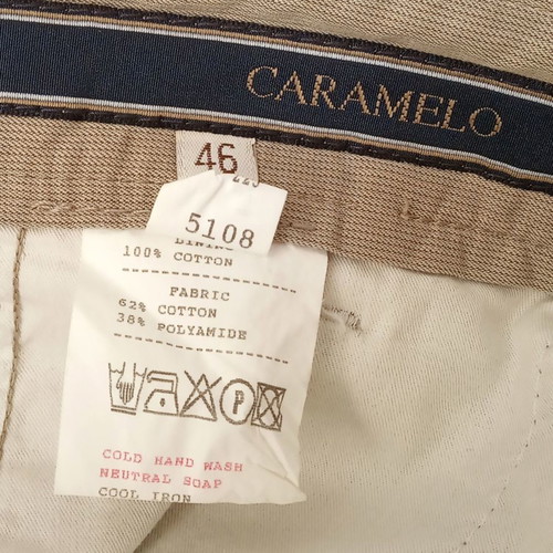 Caramelo men's pants modern, size L, champagne color