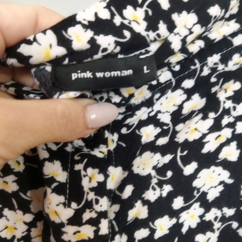 Pink Woman summer skirt like new with nice print