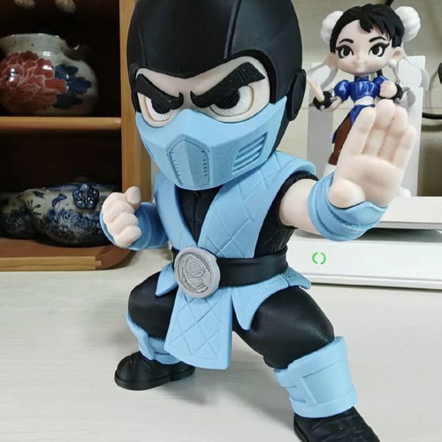Chibi Mortal Kombat Sub-Zero Noob Saibot figure