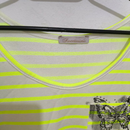 Blouse with butterflies like new, size S, white
