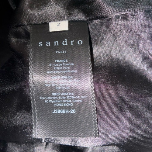 Sandro suede skirt used, black