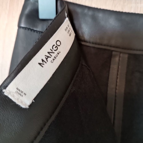 Mango faux leather pencil skirt used, size M 38 10, black