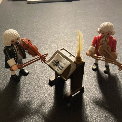 Playmobil Johann Sebastian Bach and Amadeus Mozart like new with packaging