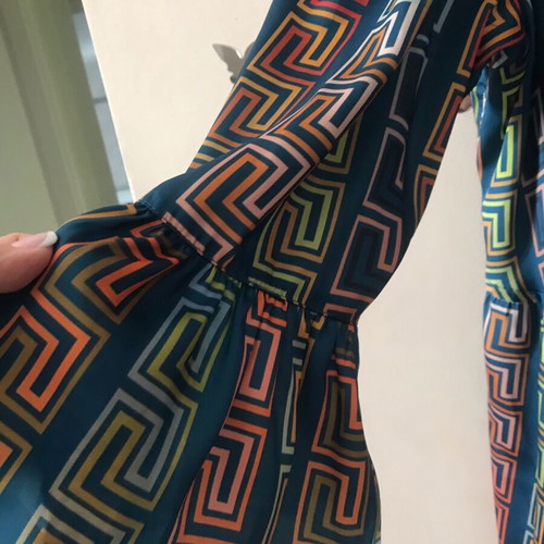 NEMA designer boho maxi dress like new, colorful geometric print