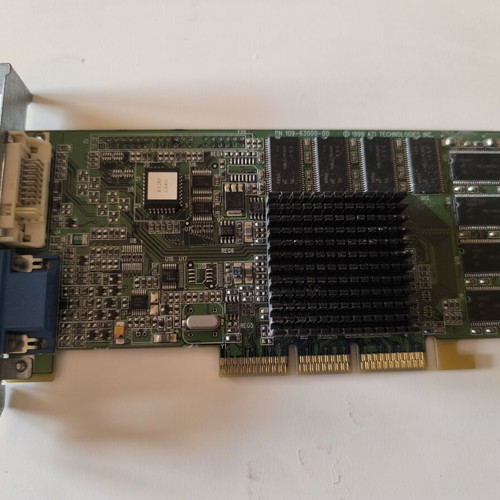 ATI Rage 128 Pro AGP graphics card like new, vintage retro gaming