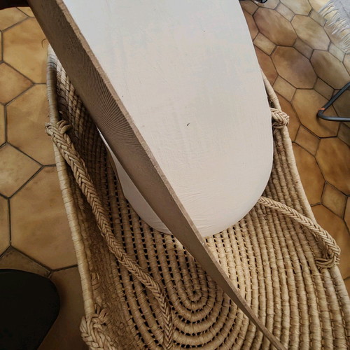 Baby Moses basket with handmade knitted blanket and booties new