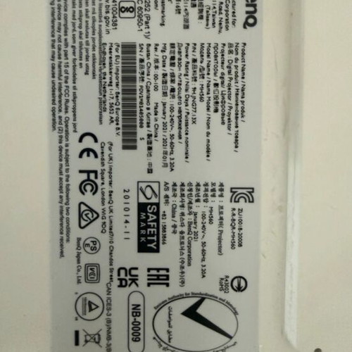 BenQ HM560 projector 2021 model