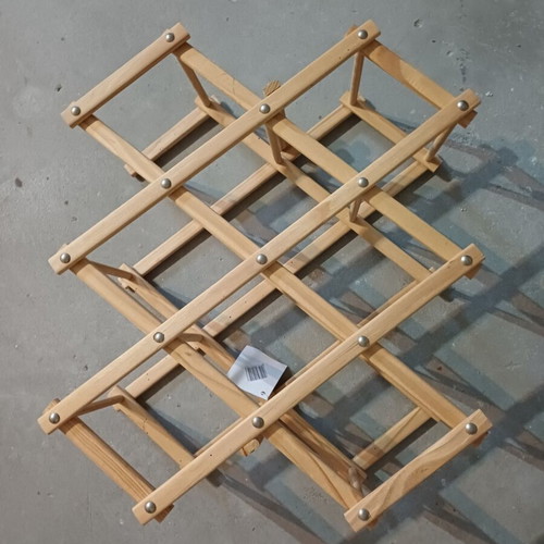 Foldable Wooden Wine Rack for 10 Bottles new
