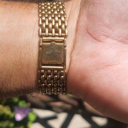 Seiko 6533-5000 80's vintage wristwatch used, gold color