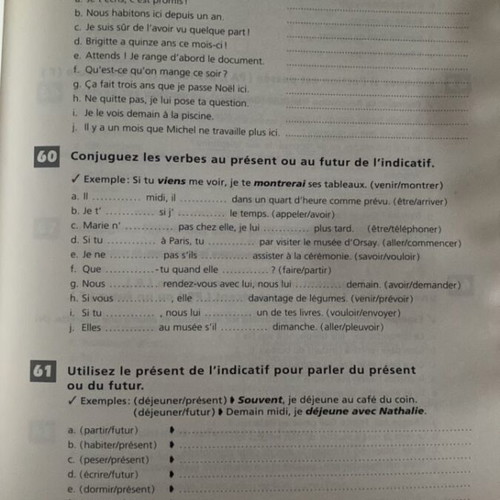 Grammaire French book with exercises like new
