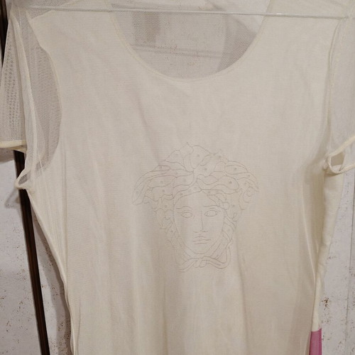 Versace original Y2K blouse, multicolour