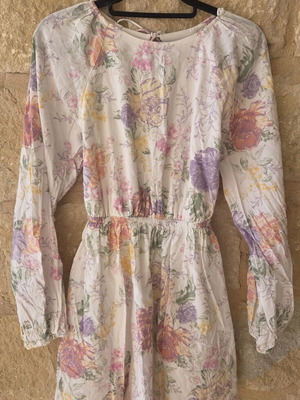H&M Divided Floral Open Back Mini Dress Like New