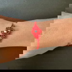  Χειροποίητο βραχιόλι macrame ρυθμιζόμενο κόκκινο