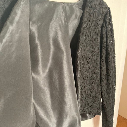 Black lace crop vintage jacket new, one size