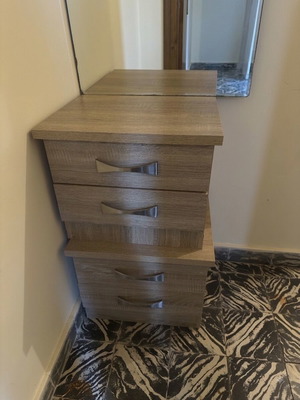 Modern night stands, stackable bedside drawers
