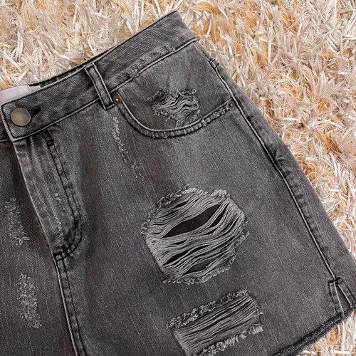 Asos denim shorts like new, black and grey, size UK18/EU46
