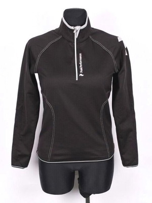 Peak Performance Amy 1/2 Zip φλις μπλούζα σαν καινούργια, XS-S, μαύρη
