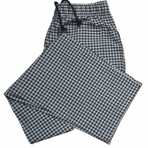 Chef pants unisex new, black and white checkered, size medium
