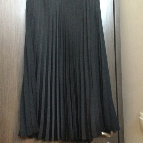 Desiree black pleated midi skirt like new, size M