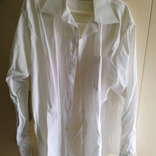 Dei Condotti men's shirt XL white used with hanger gift