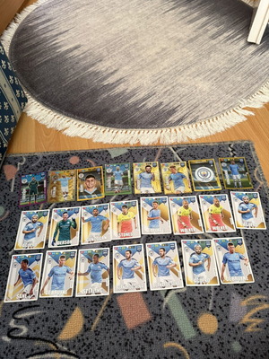 Adrenalyn XL Manchester City cards used, set