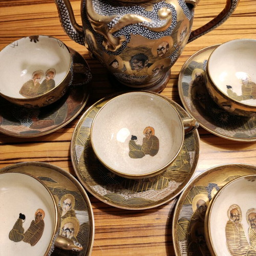 Japanese Satsuma tea set like new