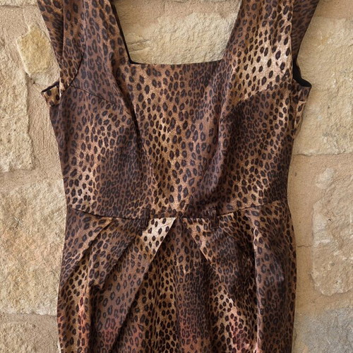 River Island Leopard Print Cocktail Dress like new, size M