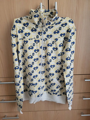 Fouter jacket like new, size M, beige and blue