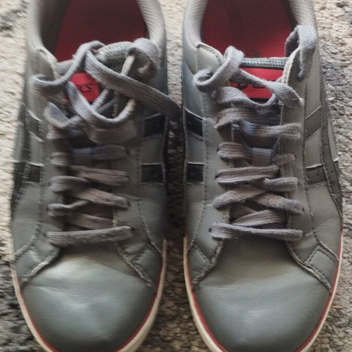 Asics Court H132Y sneakers used, size 41.5, gray and red