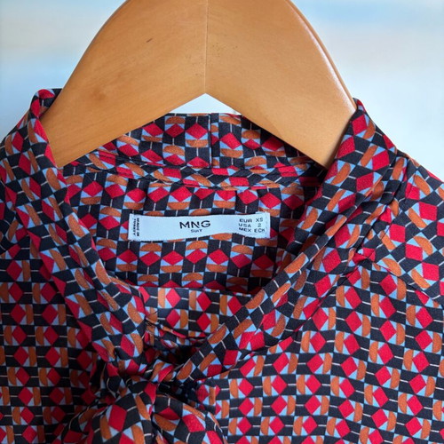 Mango shirt like new, multicolored, size XS
