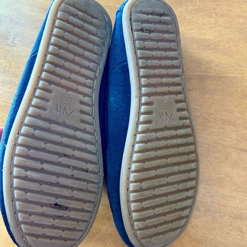 Suede kids moccasins Zara size 32 like new blue