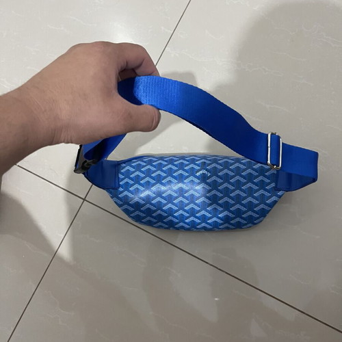 Banana bag new, blue, medium size