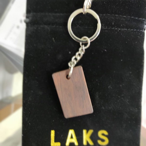 Wooden Keychain with NFC for Contactless Payment