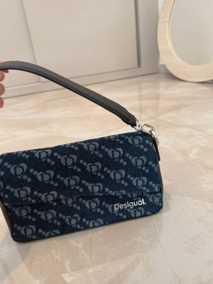 Desigual Τσάντα Ώμου Καινούργια Μπλε Τζιν