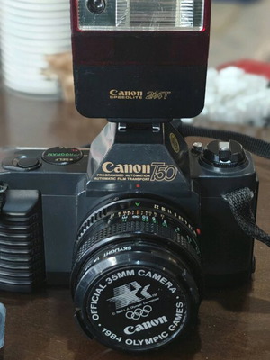 Canon T50 camera used, official 1984 Olympic Games model