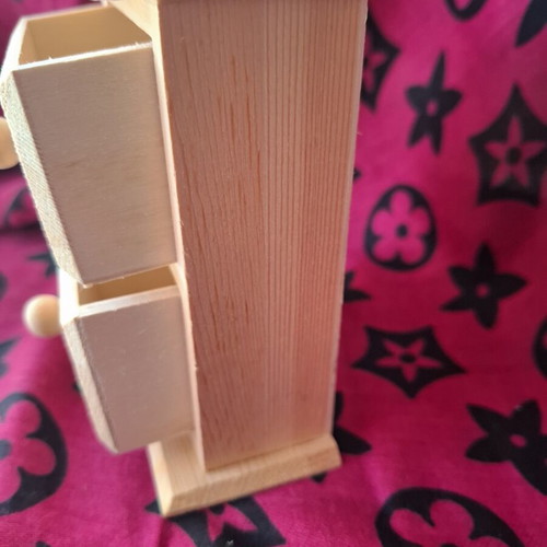 Wooden decorative drawer box for dollhouse