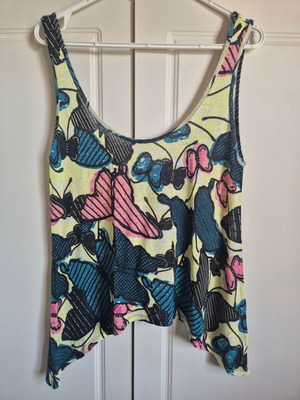 Zara Printed Blouse with Side Points Size M like new