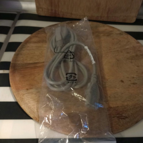 Computer power cable new, sealed in packaging