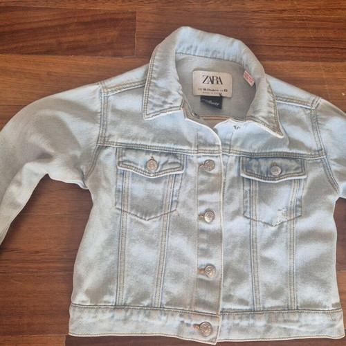Children's denim jacket with Minnie print