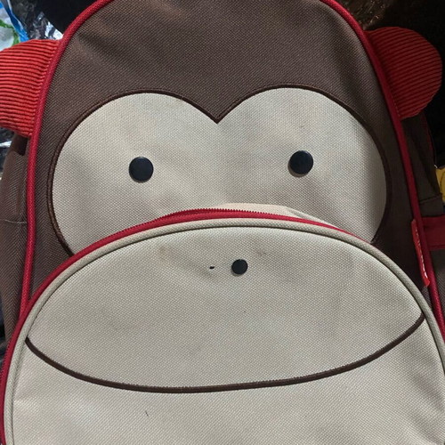 Children's bag used for kindergarten with monkeys