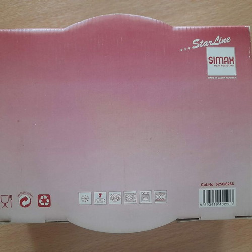 Round heat-resistant SIMAX cookware with lid 1l new